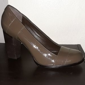 Cole Haan NikeAir Patent Leather Block Pumps